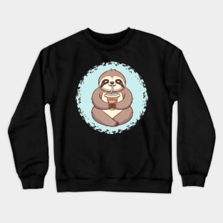 A happy-go-lucky sloth with a content smile Crewneck Sweatshirt